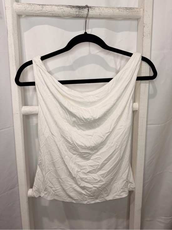 wild fable Tops - wild fable White Draped Neck Cowl Tank Top